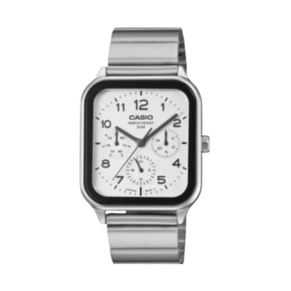 Casio General MTP-M306D-7AV Silver Stainless Steel Band Men Watch